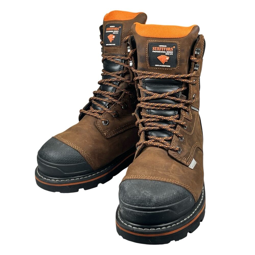 Herman Survivors DOZIER Steel Toe Work Boots Men’s Size 8 Waterproof